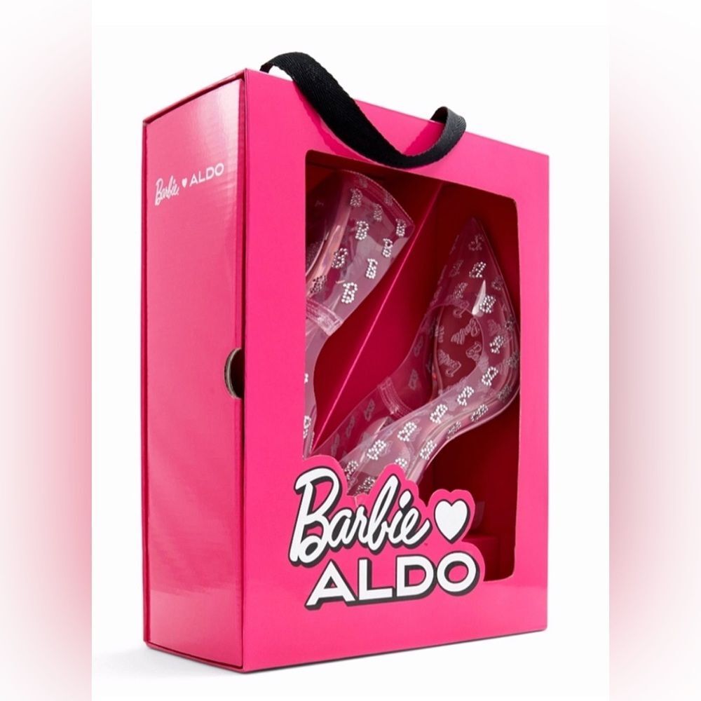 Brand new Aldo barbie Barbietessy -660 medium pink rose size 7 heels shoes BNIB - Picture 6 of 6